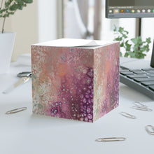 Load image into Gallery viewer, Peach and Purple Effervescence Note Cube