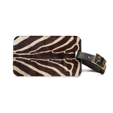 Load image into Gallery viewer, Brown Zebra Luggage Tag