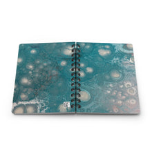 Load image into Gallery viewer, Sea Jellies Blue Spiral Bound Journal