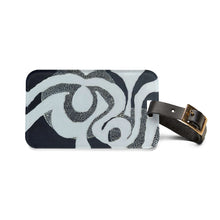 Load image into Gallery viewer, Navy and White with Dots Luggage Tag