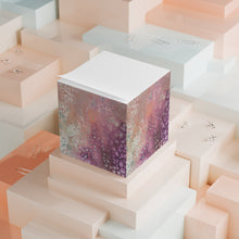 Load image into Gallery viewer, Peach and Purple Effervescence Note Cube