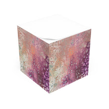Load image into Gallery viewer, Peach and Purple Effervescence Note Cube