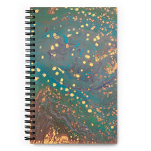 Load image into Gallery viewer, Fireworks Spiral notebook
