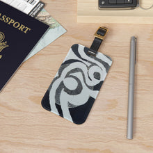 Load image into Gallery viewer, Navy and White with Dots Luggage Tag
