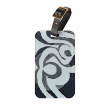 Load image into Gallery viewer, Navy and White with Dots Luggage Tag
