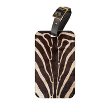 Load image into Gallery viewer, Brown Zebra Luggage Tag
