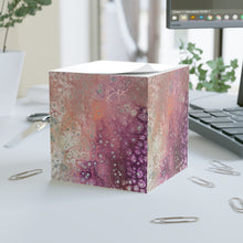 Load image into Gallery viewer, Peach and Purple Effervescence Note Cube
