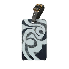 Load image into Gallery viewer, Navy and White Luggage Tag
