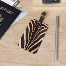 Load image into Gallery viewer, Brown Zebra Luggage Tag
