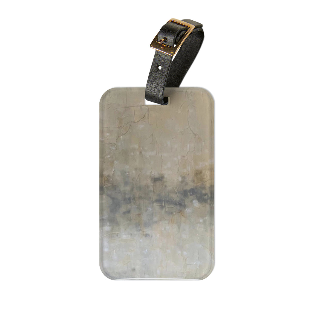 Muted Gray Luggage Tag