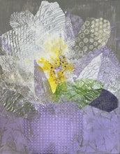 Load image into Gallery viewer, Flowers in Purple Vase (11 x 14 x 1.5)
