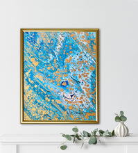 Load image into Gallery viewer, Blue and Gold Metallixc (20 x 24 x 1.5)
