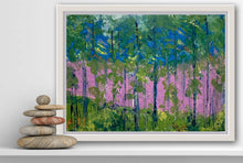 Load image into Gallery viewer, Purple Sky in the Forest (12 x 16 x 1.5)
