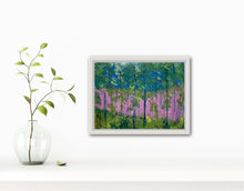 Load image into Gallery viewer, Purple Sky in the Forest (12 x 16 x 1.5)
