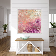 Load image into Gallery viewer, Peach and Purple Jellies (36 x 36 x 1.5)
