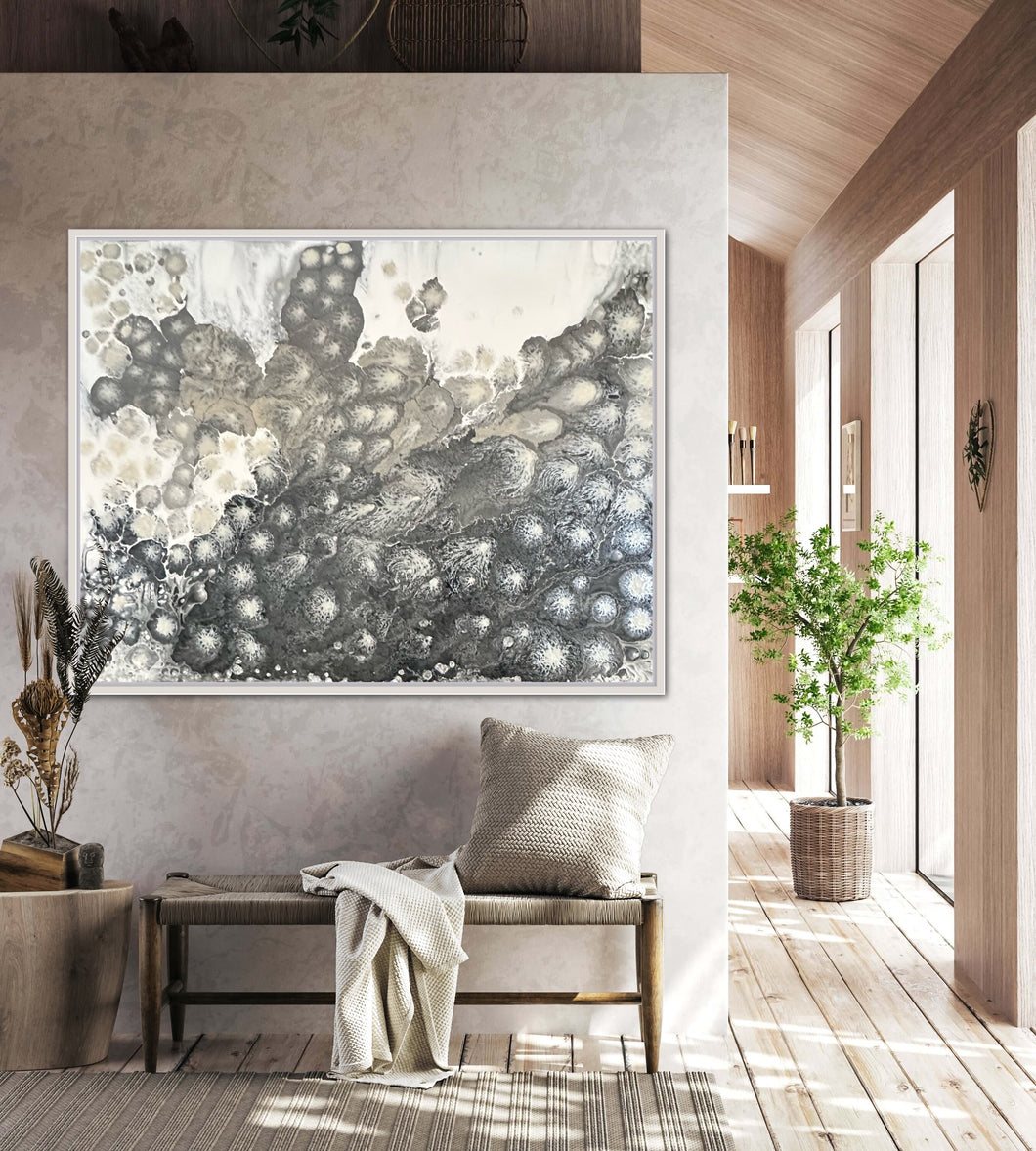 (Swarm of) Black Jellies (38 x 48 x 1.5)