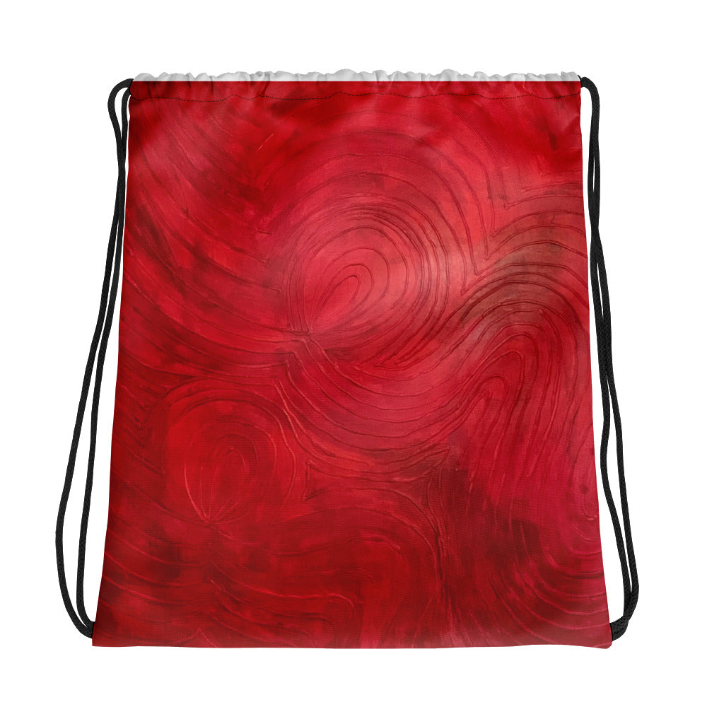 Fire Drawstring bag