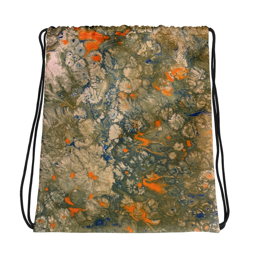 Flower Garden Drawstring bag