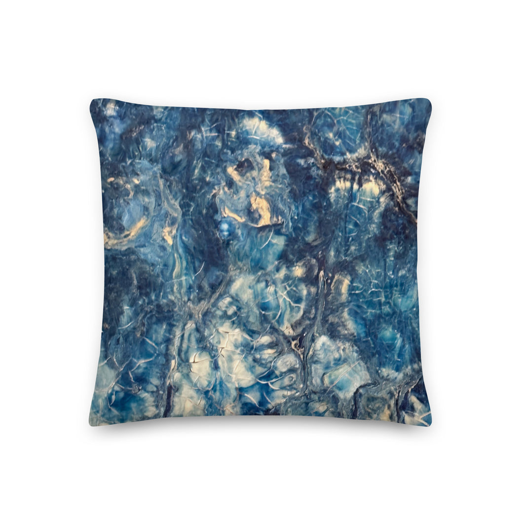 Blue Pearls 2 Premium Pillow