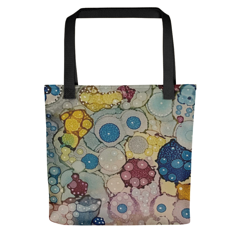 Multicolored Bubbles Tote Bag (15 x 15)