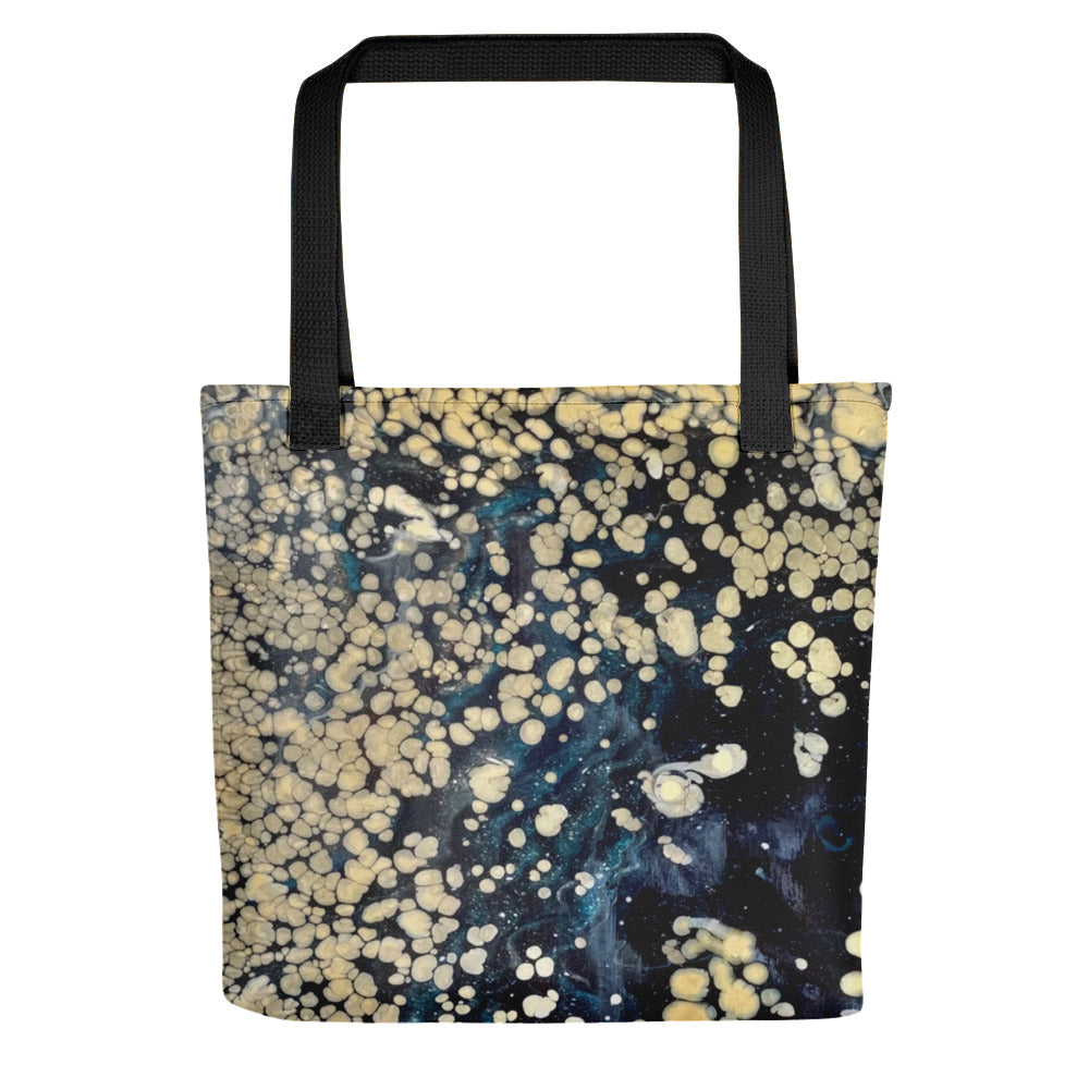 Gold in the Night Tote bag (15 x 15)