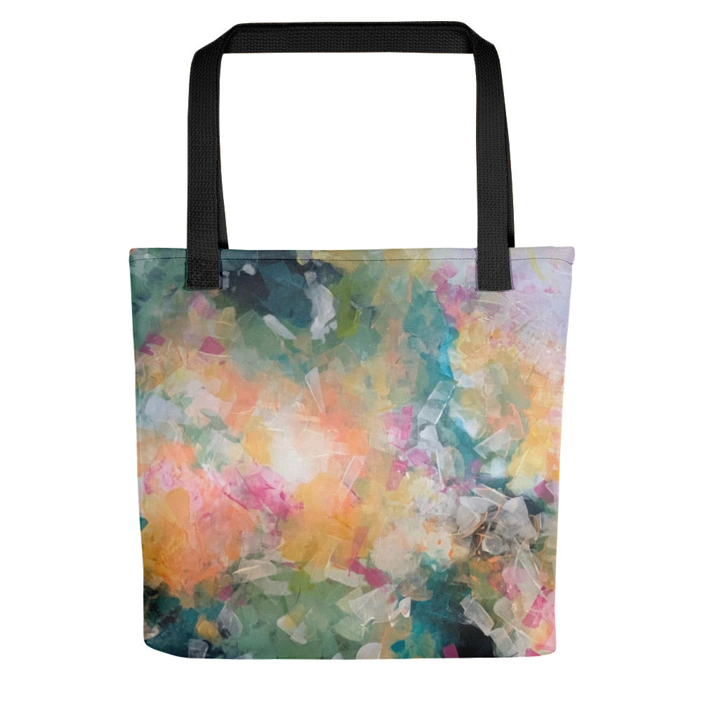 Pastel Meadow Tote Bag (15 x 15)