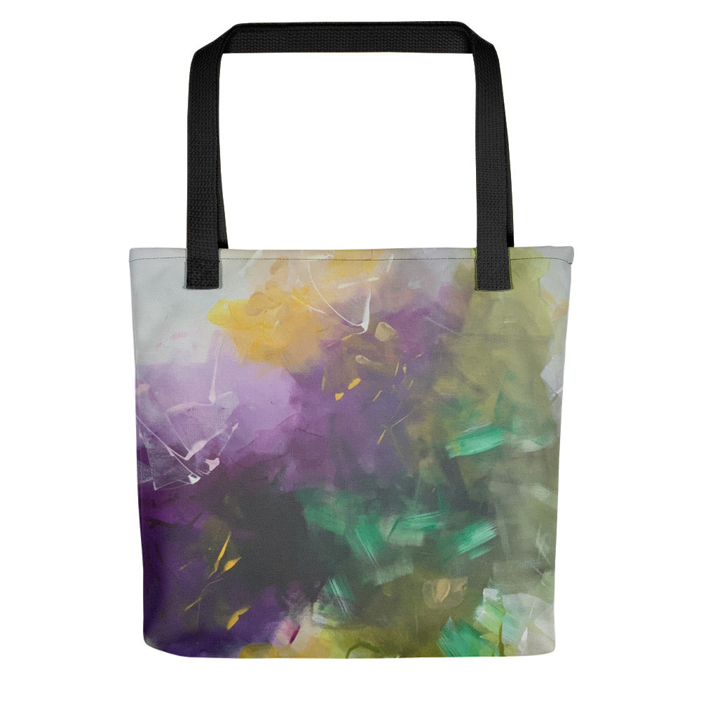 Purple Meadow Tote Bag (15 x 15)