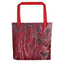 Load image into Gallery viewer, Red, Black and Silver Tote Bag (15 x 15)
