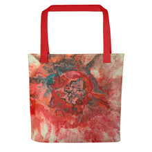 Load image into Gallery viewer, Red and Pink Bloom Tote bag
