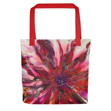 Load image into Gallery viewer, Red, Purple and Pink Bloom Tote bag
