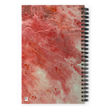 Load image into Gallery viewer, Red and Pink Bloom Spiral Notebook
