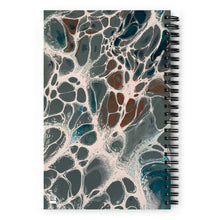 Load image into Gallery viewer, Blue Web Bloom Spiral notebook
