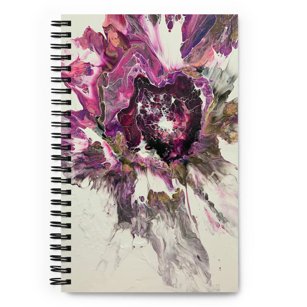 Purple Maze Spiral notebook